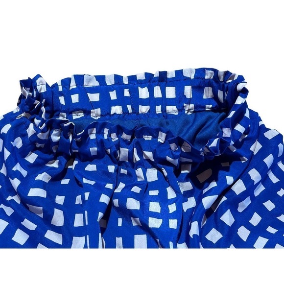 Beautiful Women's Francesca's Dina Be Blue/White Summer Skirt. Elastic waist. SM - Picture 5 of 7